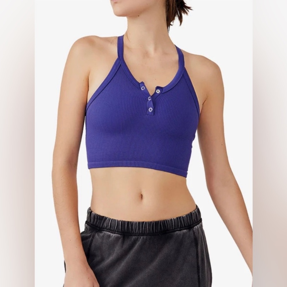NWT Free People FP Movement Free Throw Henley Top